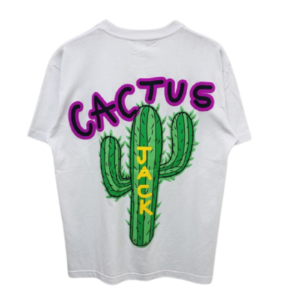 Highest Cactus Jack Printed White T-Shirt