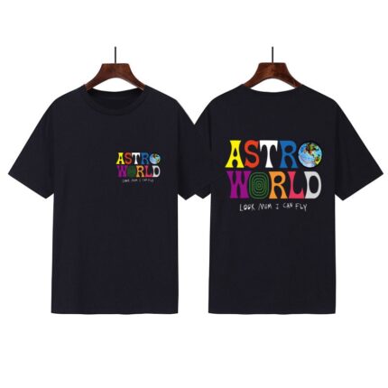 Look Mom I Can Fly Astroworld T-Shirt Black