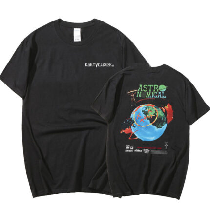 New Astro Nomical Travis Scott t-shirt Black