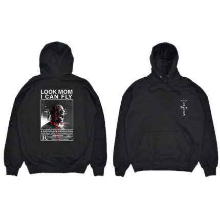 Recent Look Mom I can Fly Hoodie Black