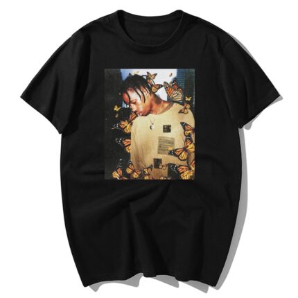 Travis Scott The London Scotts Print Butterfly T-Shirt